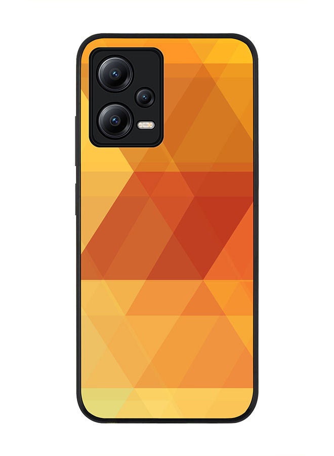 Stylizedd Rugged Black edge case for Poco X5 / Redmi Note 12 5G Slim fit Soft Case Flexible Rubber Edges Anti Drop TPU Gel Thin Cover - Yellow Fever - Image 1