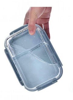 Alissa Glass Lunch Box Meal Prep Containers Food Storage Box With Lid Leak Proof Lunch Container Microwavable 2 Compartment Borosilicate Glass Bpa Free Smart Locking Lunch Box Blue  - Image 4