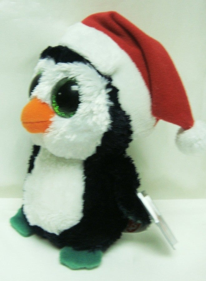 Ty's Igloo the Penguin with Santa Hat 6" Beanie Boo-Mint with Mint Tags - Image 3