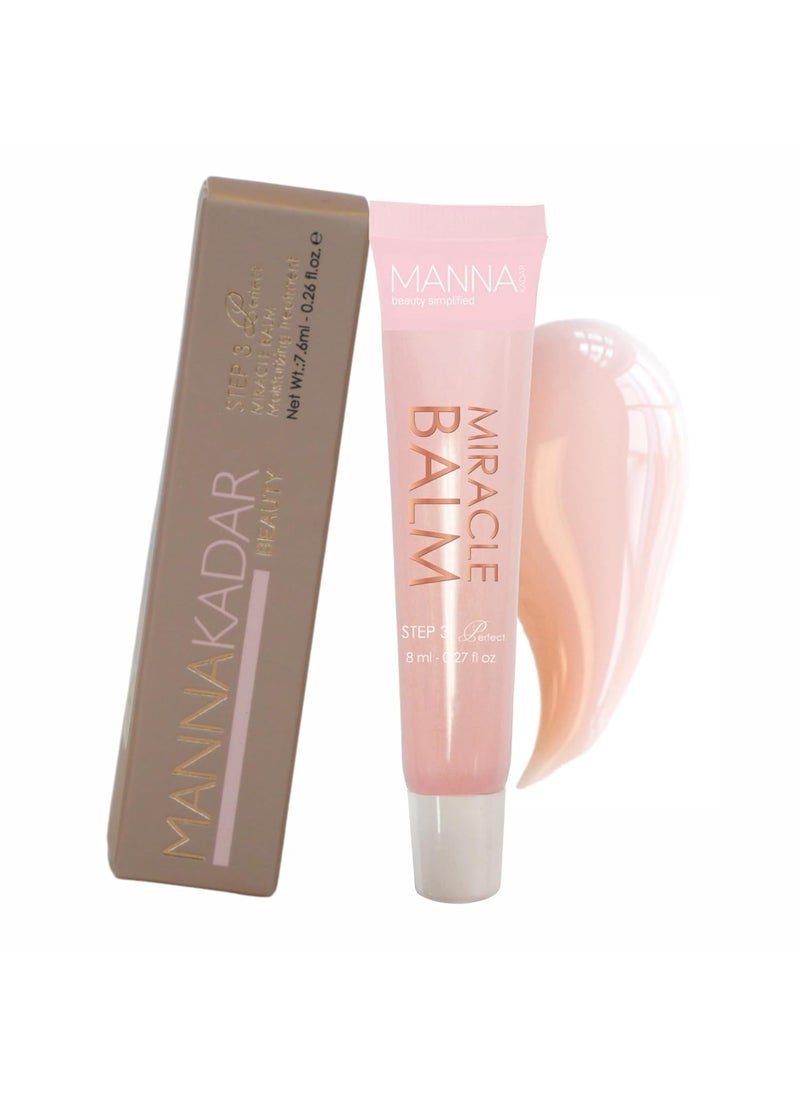 Manna Kadar Manna Kadar Beauty Miracle Balm  MultiPurpose Squeeze Balm for Lips Cuticles and Elbows Hydrates and Nourishes Sheer Blend to Match Skin Tone with Argan Oil Vitamin A and Vitamin E 21 Oz 