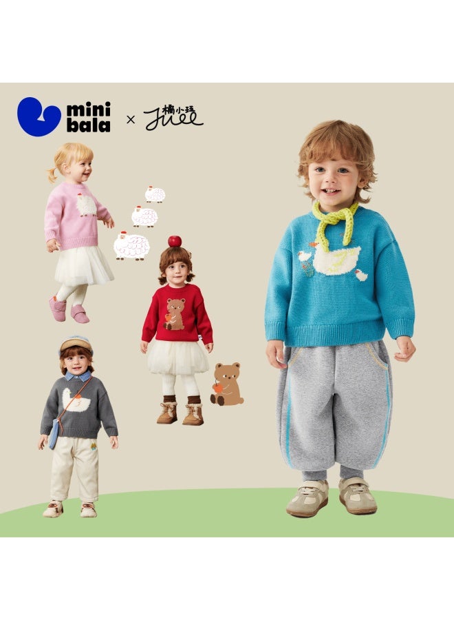 Minibala Baby Sweater Uni Kids Winter Red New Year Knitwear