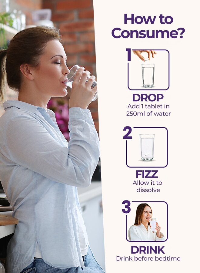 FAST&UP Magnesium for Tiredness & Fatigue Relief- 20 Effervescent Tablets, Blackcurrant & Lime Flavour - Image 5