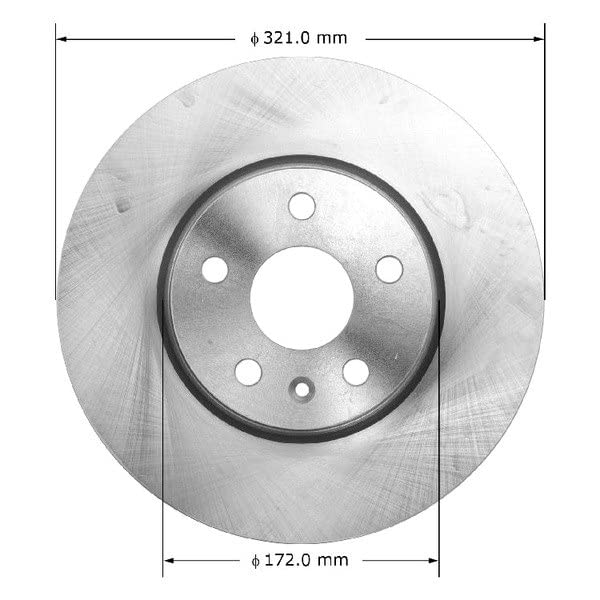 Bendix Premium PRT5973 Front Brake Rotor for Select Models Buick Allure, LaCrosse, Regal, Chevrolet Camaro, Equinox, Impala, Malibu, GMC Terrain, Saab 9-5 - Image 2