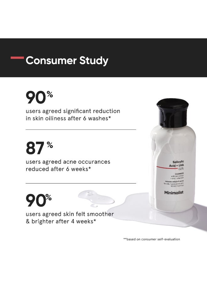 MINIMALIST - 2% Salicylic Acid Everyday Face Wash For Oily/Combination And Acne Prone Skin | Sulphate free - Image 1