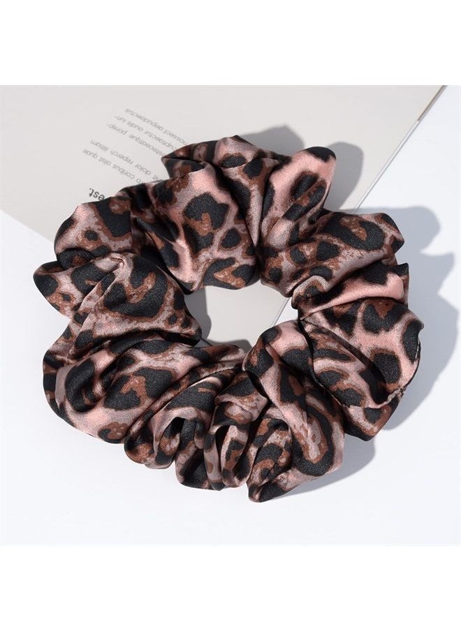 CEELGON - XL Big Silk Scrunchies for Women CEELGON Extra Large Scrunchie Satin Oversized Silk Thick Elastic Fluffy Hair Ties Jumbo Gigantic Soft Chiffon Cute Scrunchy Hair Scrunchies 6 Pack - Image 1