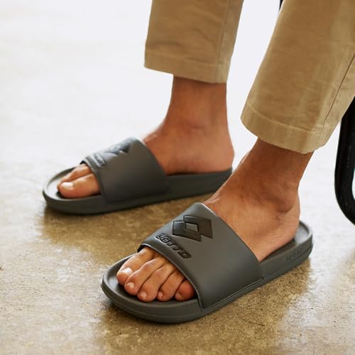 Lotto Men Enduro Grey Slides - Image 4