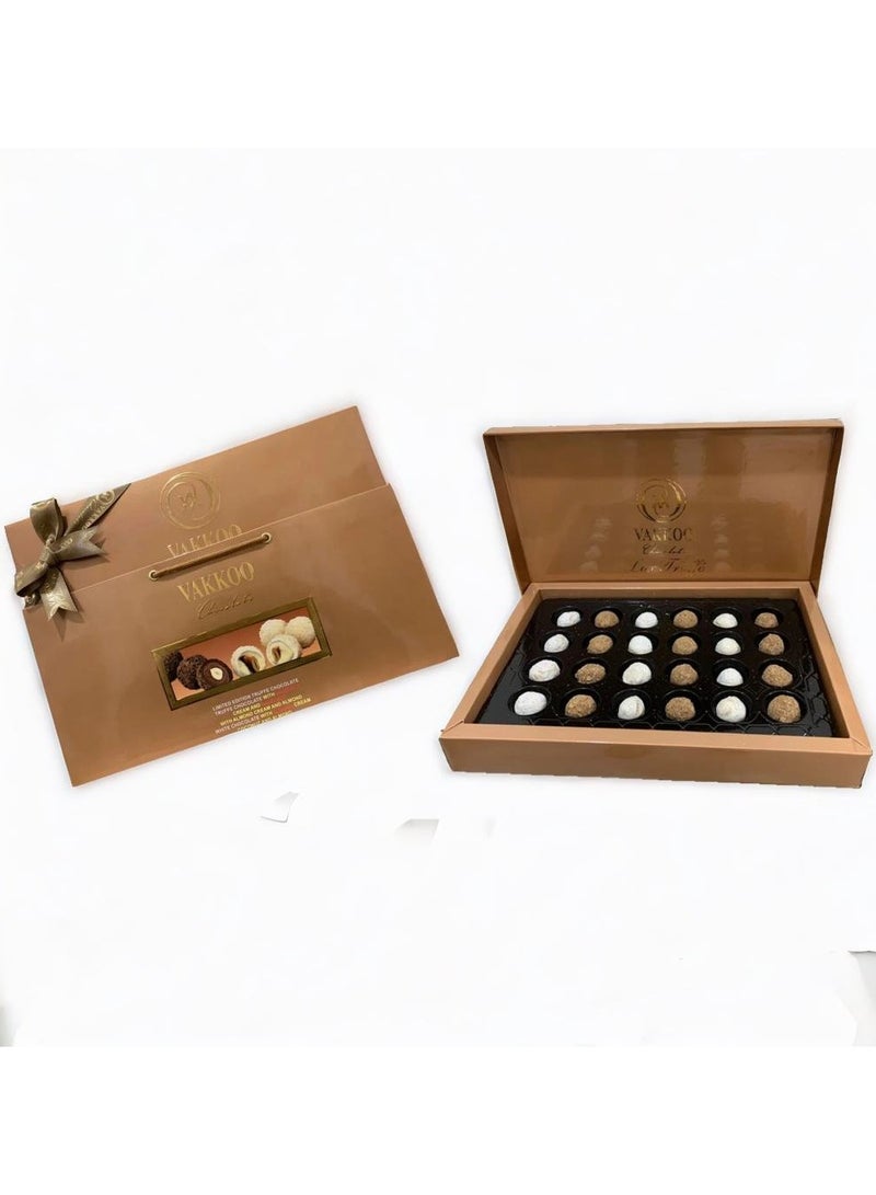 Vakkoo Chocolate Luxe Truffle Gift Box - Delicious Truffles in a Luxury Gift Box (315g) - Image 1