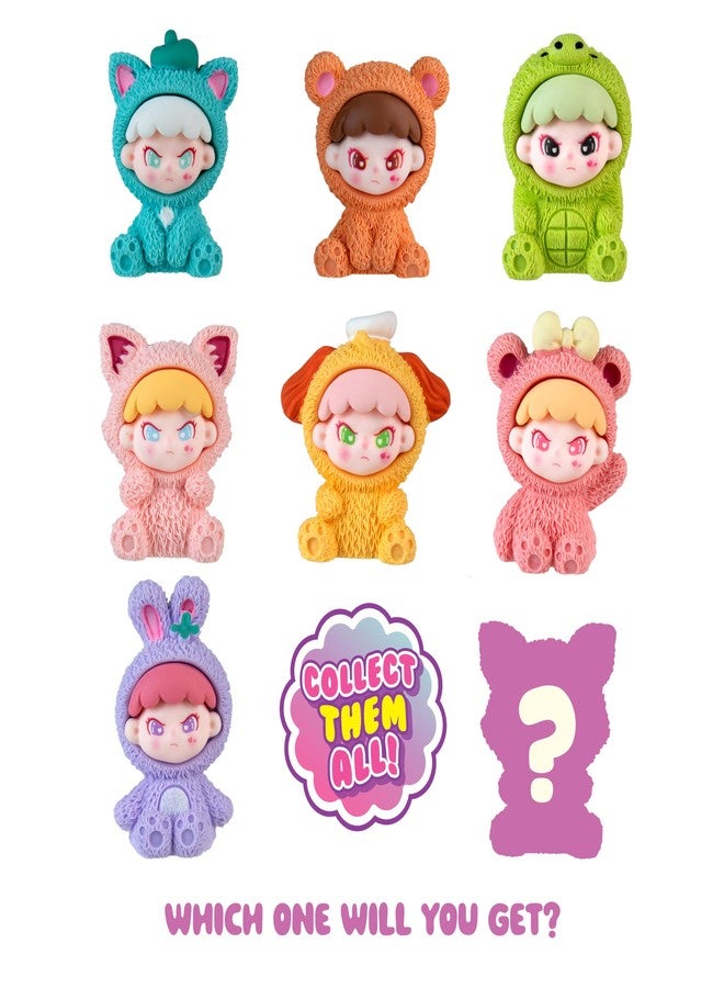 The Orb Factory ORB Chibi Chums Blind Box 3 Pack - Collectible Mini Doll Figures - 3 Individual Themed Dolls Wearing Pastel Animal Outfits - Cute Collectible Toys for Birthdays, Party Favors, Gifts, Home Decoration - Image 2