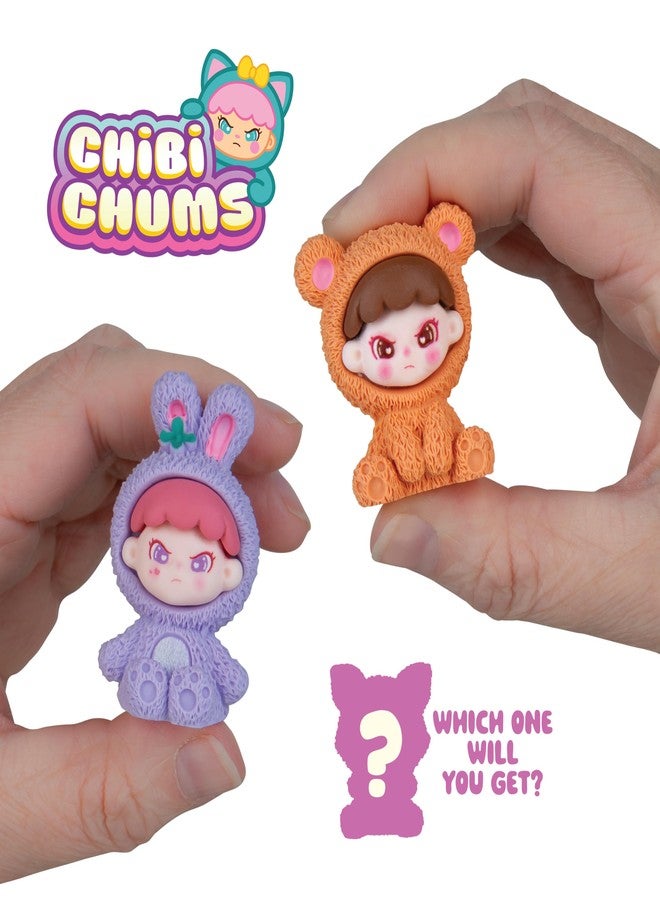 The Orb Factory ORB Chibi Chums Blind Box 3 Pack - Collectible Mini Doll Figures - 3 Individual Themed Dolls Wearing Pastel Animal Outfits - Cute Collectible Toys for Birthdays, Party Favors, Gifts, Home Decoration - Image 4