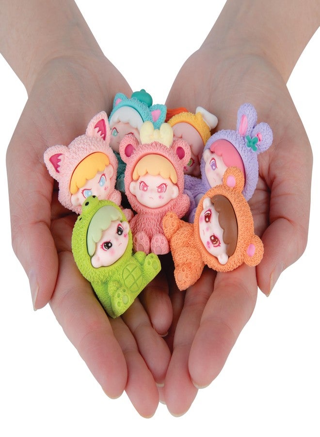 The Orb Factory ORB Chibi Chums Blind Box 3 Pack - Collectible Mini Doll Figures - 3 Individual Themed Dolls Wearing Pastel Animal Outfits - Cute Collectible Toys for Birthdays, Party Favors, Gifts, Home Decoration - Image 3