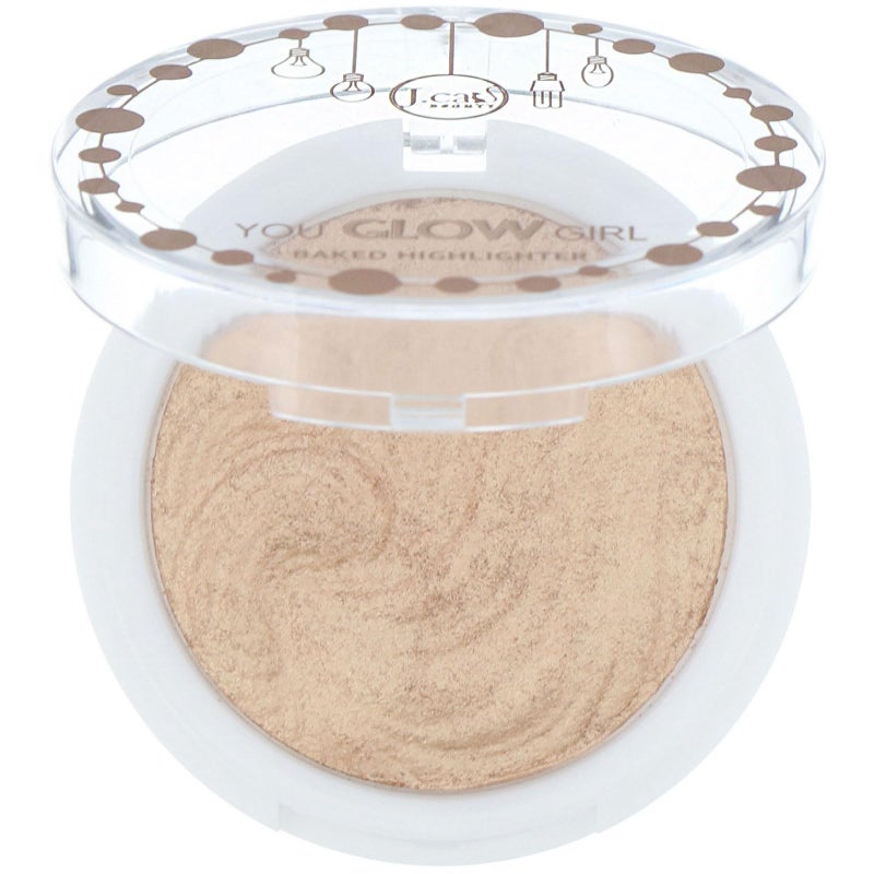 J.CAT BEAUTY You Glow Girl Baked Highlighter - Twilight, Cream, Unisex, Face Shaping Makeup, Shimmery - Image 1