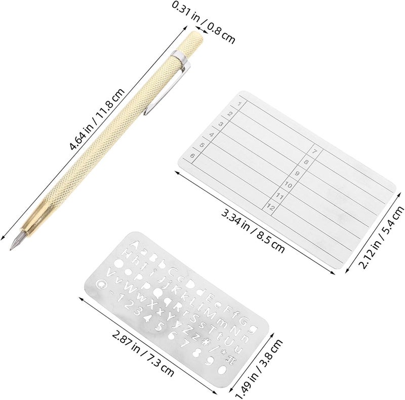 1 Set Seed Phrase Backup Plate: Fireproof Recovery Backup Tool, Waterproof Engraving Plate for Wallet Accessories and Secure Password Memory for Offices Silver - Image 2
