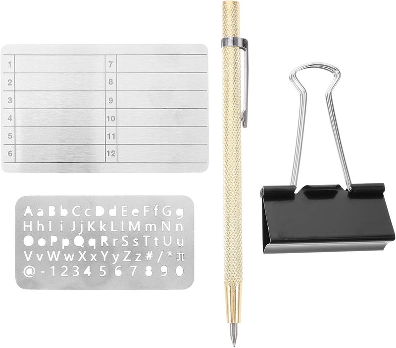 1 Set Seed Phrase Backup Plate: Fireproof Recovery Backup Tool, Waterproof Engraving Plate for Wallet Accessories and Secure Password Memory for Offices Silver - Image 1