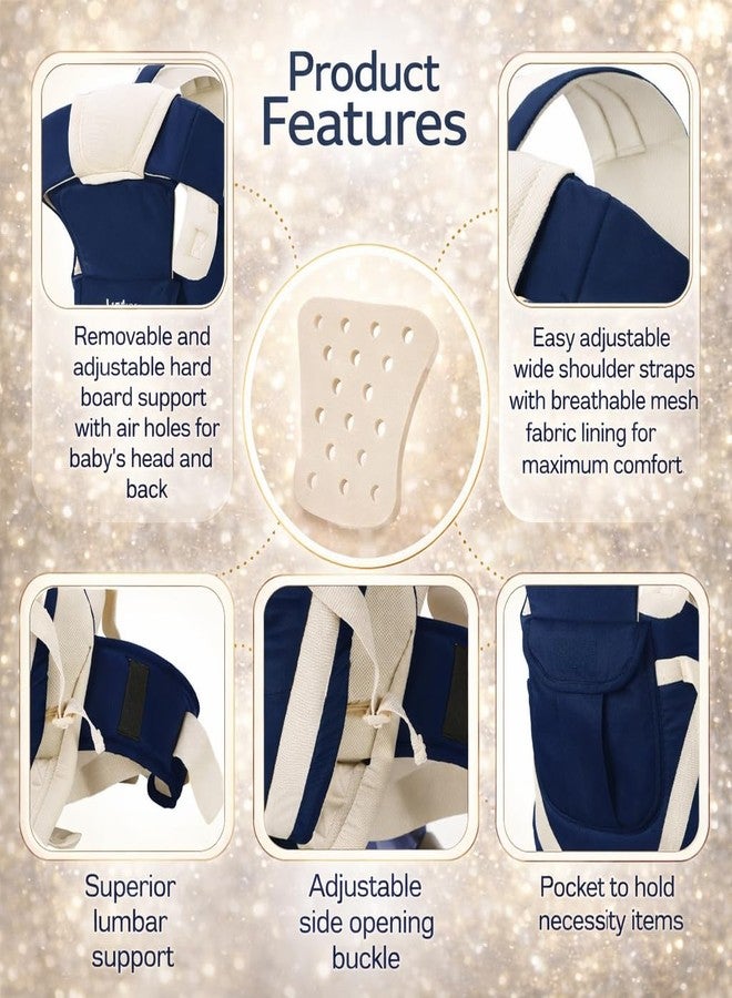 AEREX Adjustable Baby Carrier 4-in-1 Infant Carrier Baby Toddler Carrier for 4 to 24 Months Baby Honeycomb/Kangaroo Bag Toddler Carrier Body Holder Backpack - Image 2