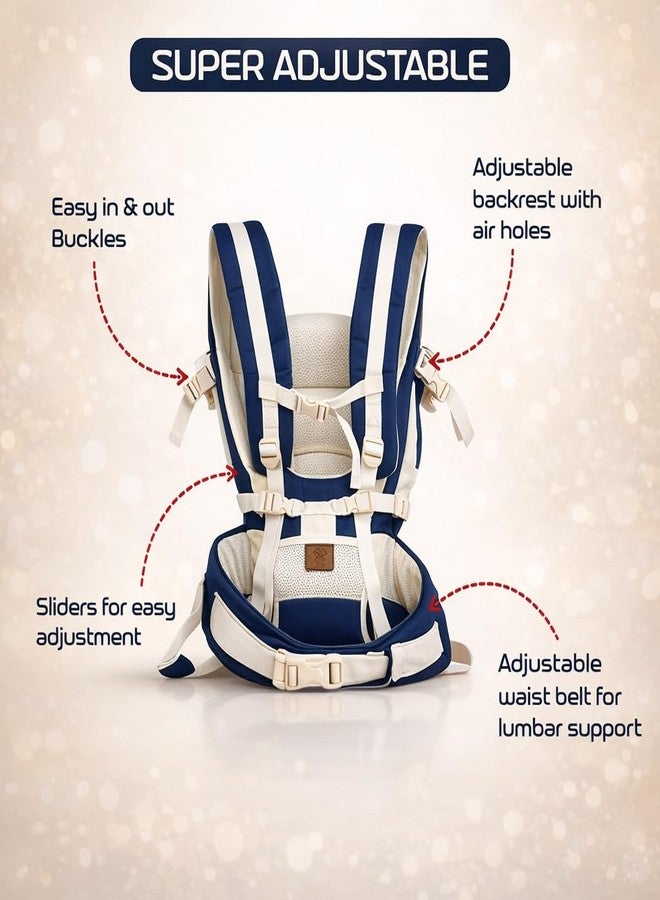 AEREX Adjustable Baby Carrier 4-in-1 Infant Carrier Baby Toddler Carrier for 4 to 24 Months Baby Honeycomb/Kangaroo Bag Toddler Carrier Body Holder Backpack - Image 3