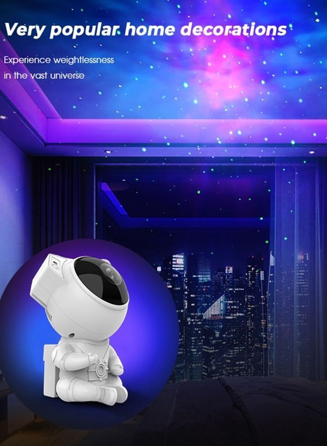 360°Adjustable Design Astronaut Nebula Galaxy Night Light Projector for Children Adults Baby Bedroom, Party Room and Game - Image 1