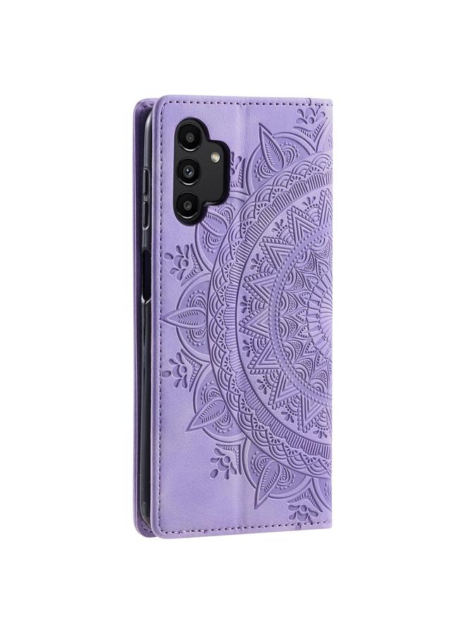 S-TOP Case For Samsung Galaxy A32 5G / M32 5G Totem Embossed Magnetic Leather Phone Case - Image 3