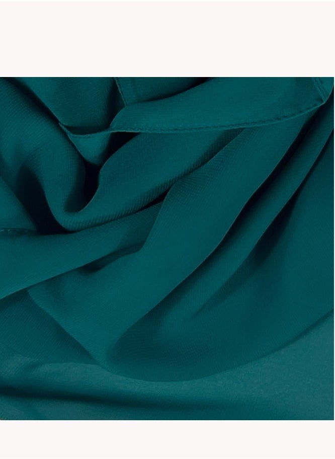 Perfectory - PERFECTORY Women Lightweight Solid Chiffon Hijab Shawl Soft Premium Abaya Shawl Wrap Scarves, Long Bridal Hijab Scarf- Green - Image 1