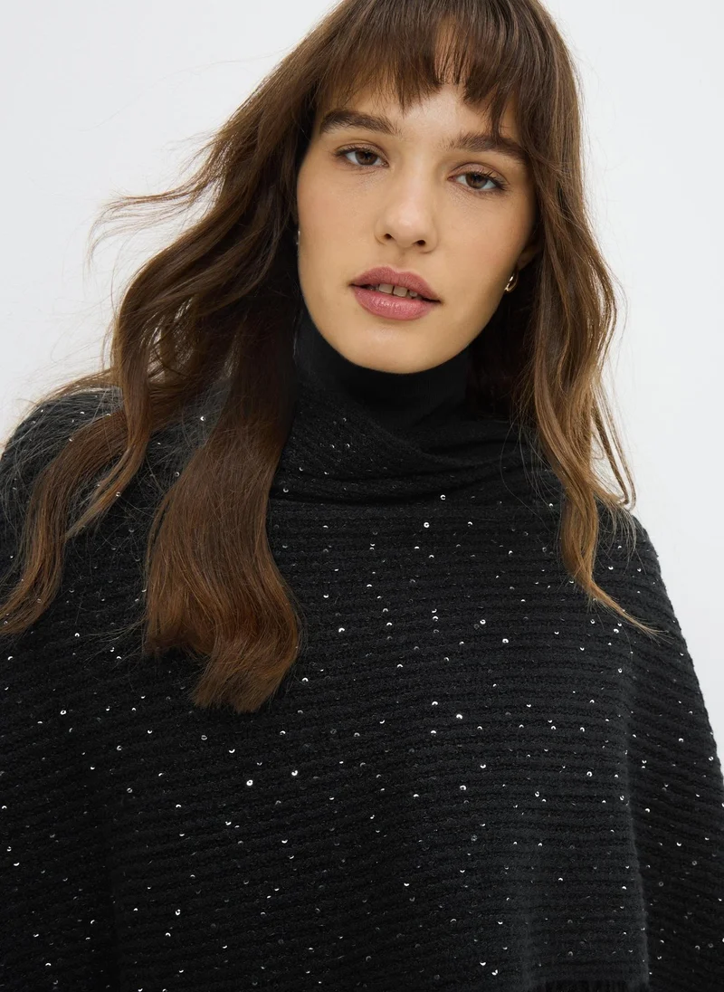 ماتلان شال ترتر أسود