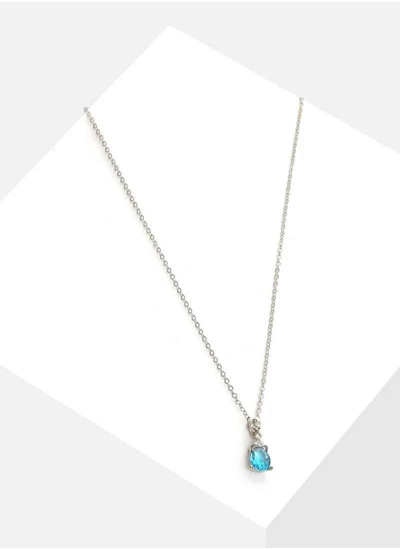 SOHI Silver Plated Designer Pendant Chain