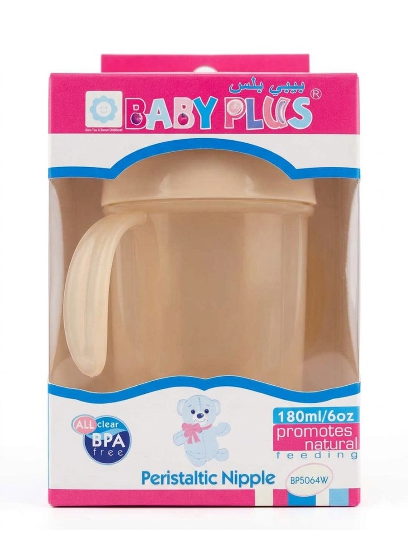 Baby Plus - Ergonomic Baby Training Cup with Soft Spout & Handles, 180ml - Image 1