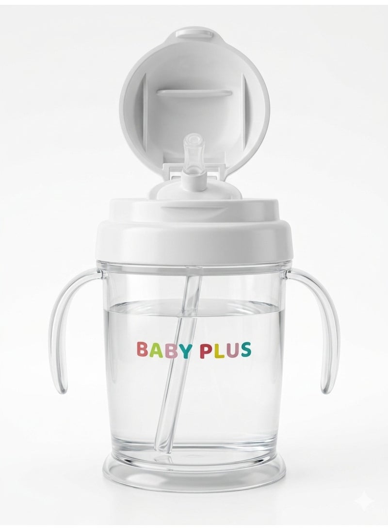 Baby Plus - Ergonomic Baby Training Cup with Soft Spout & Handles, 180ml - Image 2