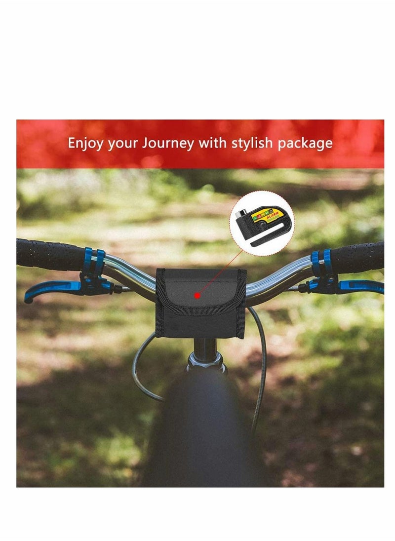 Excefore - Disc Brake Lock Alarm Motorcycle Lock, Anti-theft Motorbike Alarm Disc Lock, Waterproof 110DB Alarm Sound Bicycles Scooters Brake Disc Wheel Lock with Reminder Cable - Image 1