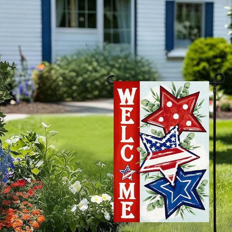Agroon 4th of July Garden Flag 12x18 Inch, Double Sided Flag for Yard Outdoor Decoration - Image 3