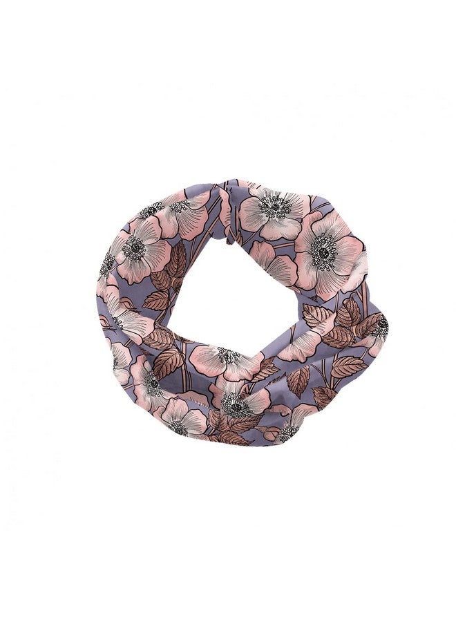 Ambesonne Vintage Headband Set Of 2 Graceful Nature Theme Bedding Plant Poppies Buds With Look French Garden Knotted Elastic Hair Band Accessory For Women Everyday Use Xss Mauve Blush - Image 2