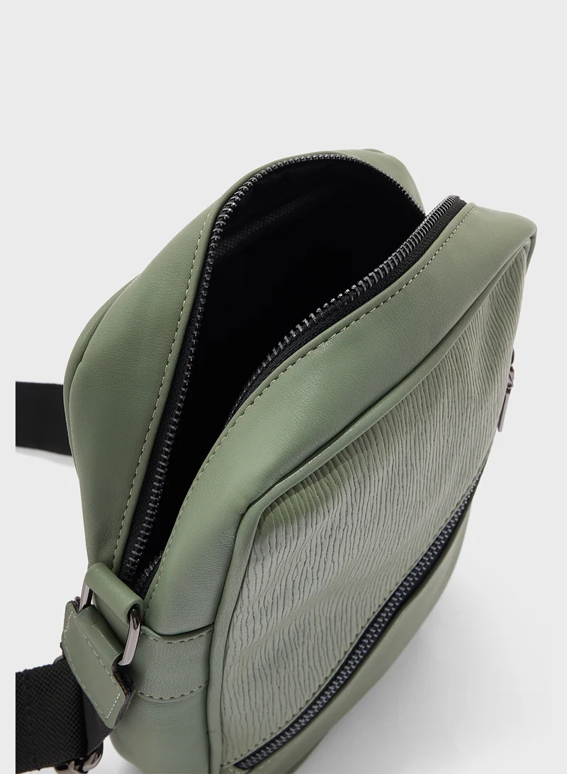 روبرت وود Crossbody Messenger Bag With Mini Pouch
