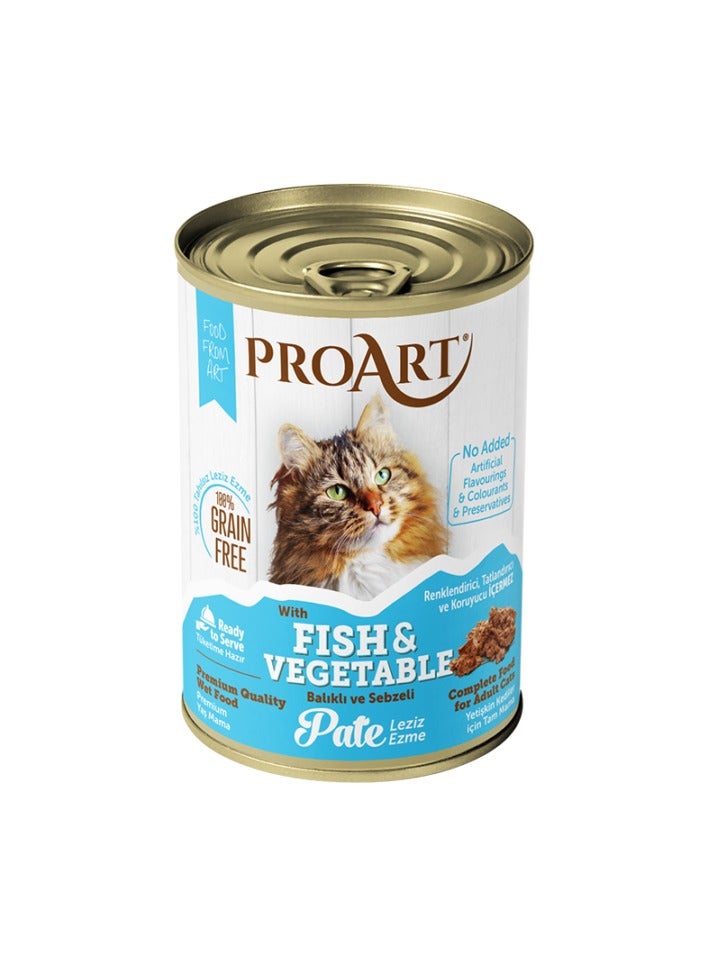 PROART Adult Cat Pate With Fish & Vegetable 400g - Image 1