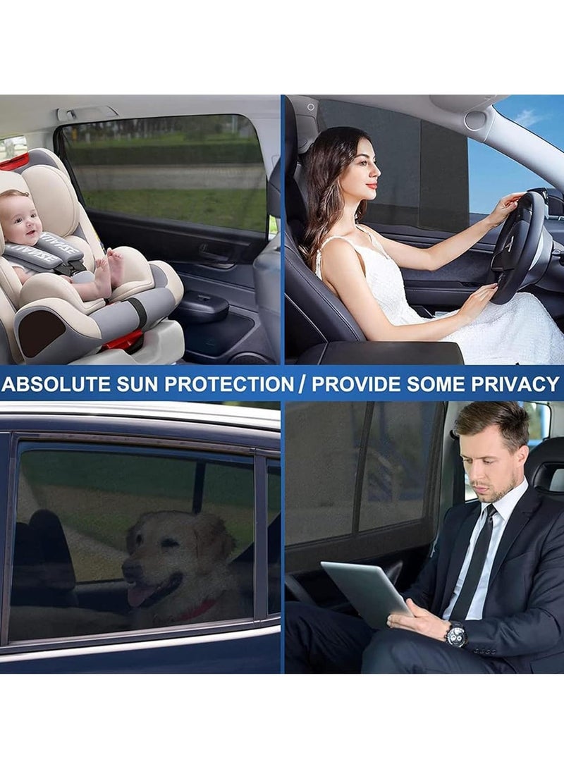 2pcs Car Rear Side Window Sunshades Heat Insulation UV Protection Car Sun Shades - Image 4