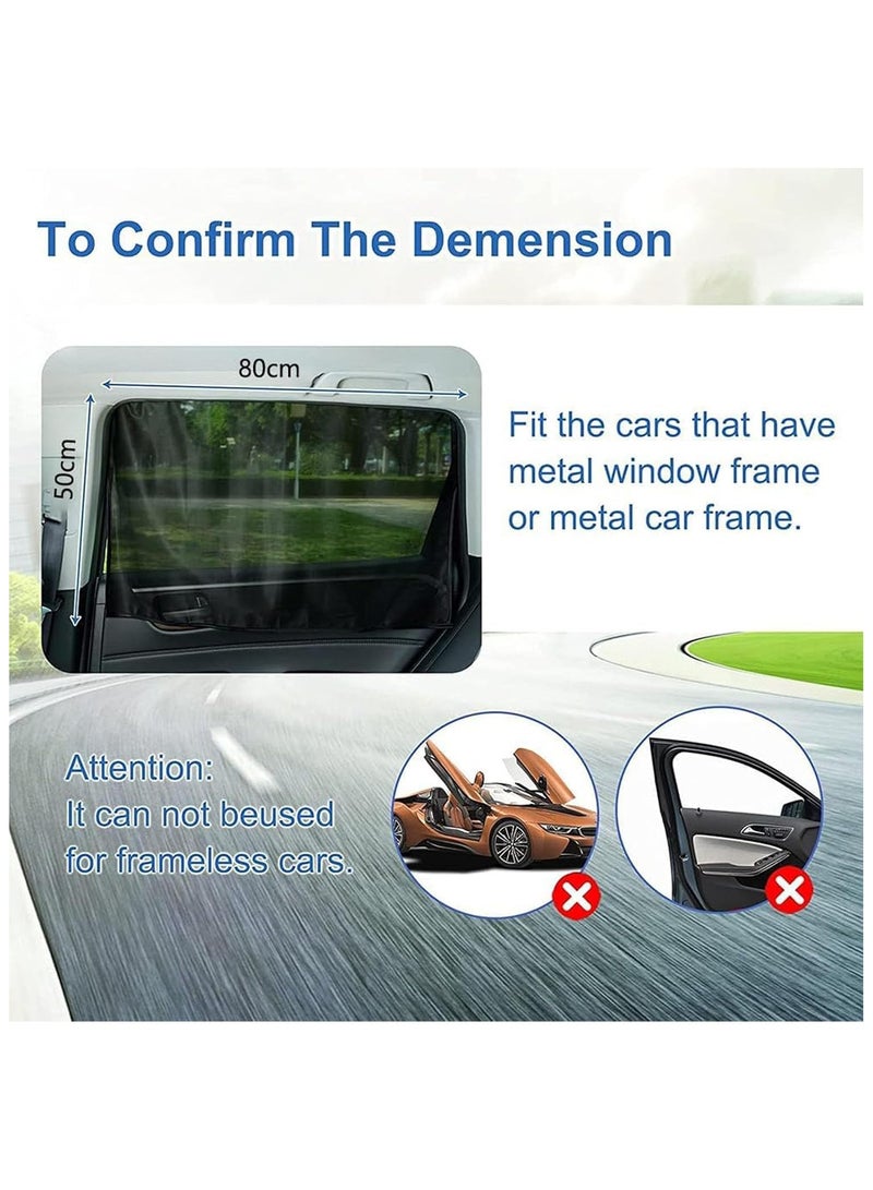 2pcs Car Rear Side Window Sunshades Heat Insulation UV Protection Car Sun Shades - Image 5