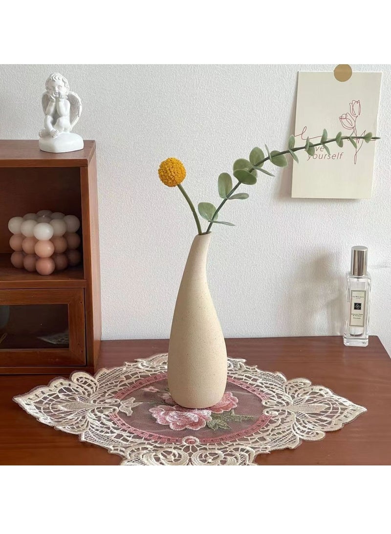 Vintage Oval Lace Placemat – Embroidered Retro Doily Tablecloth, Elegant Dining & Nightstand Decor – Pure White - Image 4