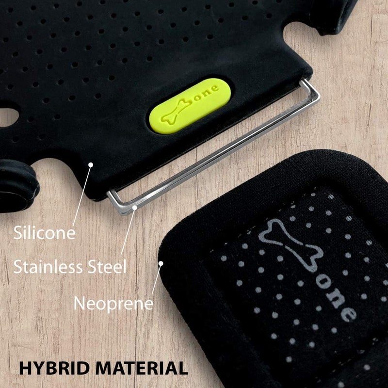 BONE COLLECTION 【Bone】 Run Tie Running Armband Phone Holder, Cell Phone Arm Band for iPhone 14 13 12 11 Pro Max Mini XS XR X 8 7 6 Plus Samsung Galaxy S10 S9 Smartphone (Combo Set/Black/ 6.3-7.5"+ 7.9-9.8"+ 9.8-14") - Image 4