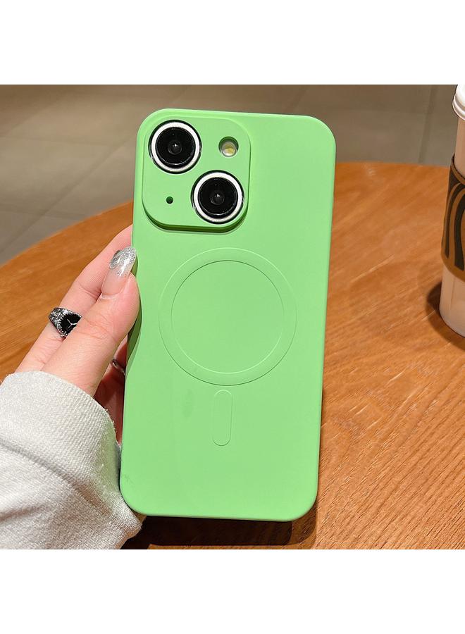 إيروريكس جراب لهاتف iPhone 15 Plus بلون سادة من السيليكون السائل MagSafe جراب هاتف مغناطيسي - Image 1