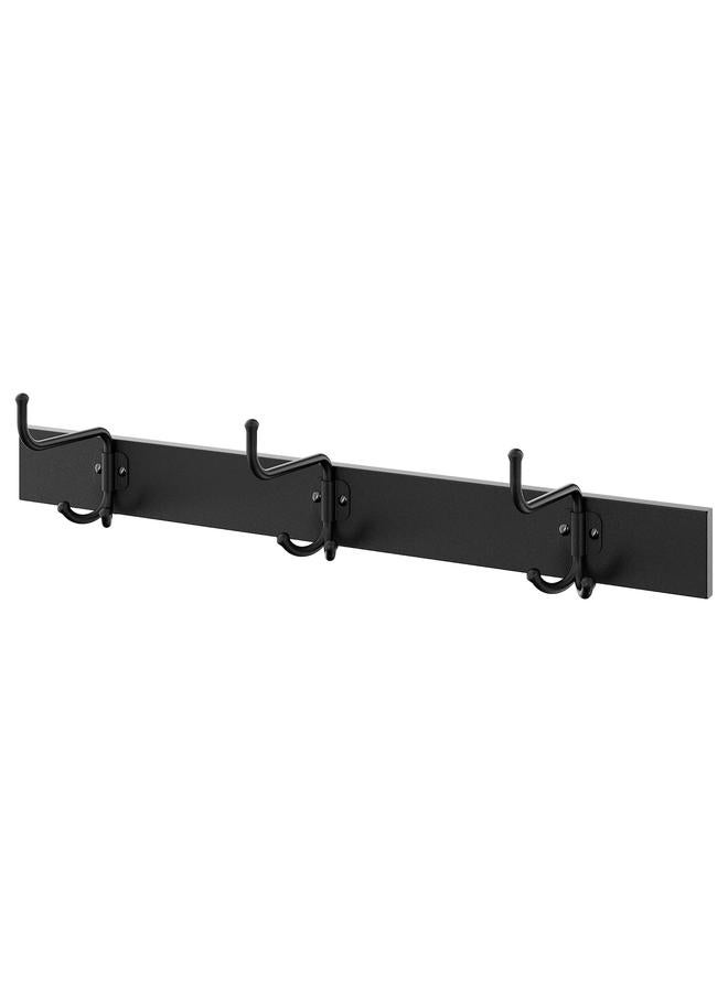 Zaboon Rack with 3 hooks, black - Image 1