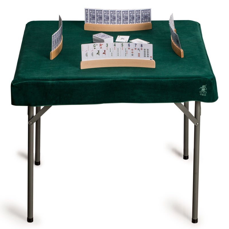 Yellow Mountain Imports Professional Grade Green Square Table Cover  Perfect for Card Games Mahjong Dominos Board Games Tile Games and Dominoes  348 x 348 Inches Table Cover only - Image 3