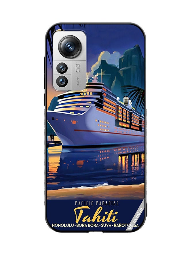 VR CREATIVE Protective Case Cover For Xiaomi 12 Pro Pacific Paradise Design Multicolour - Image 1