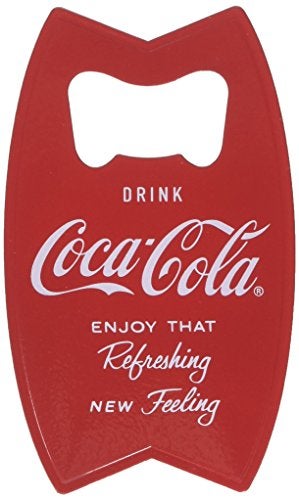 Tablecraft Stainless Steel CocaCola Bottle Opener Fridge Magnet Red