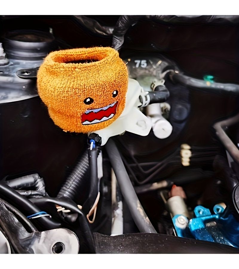 Premium Nylon Car Handbrake Clutch Fluid Reservoir Cover Easy Install Durable 1pc - Image 3