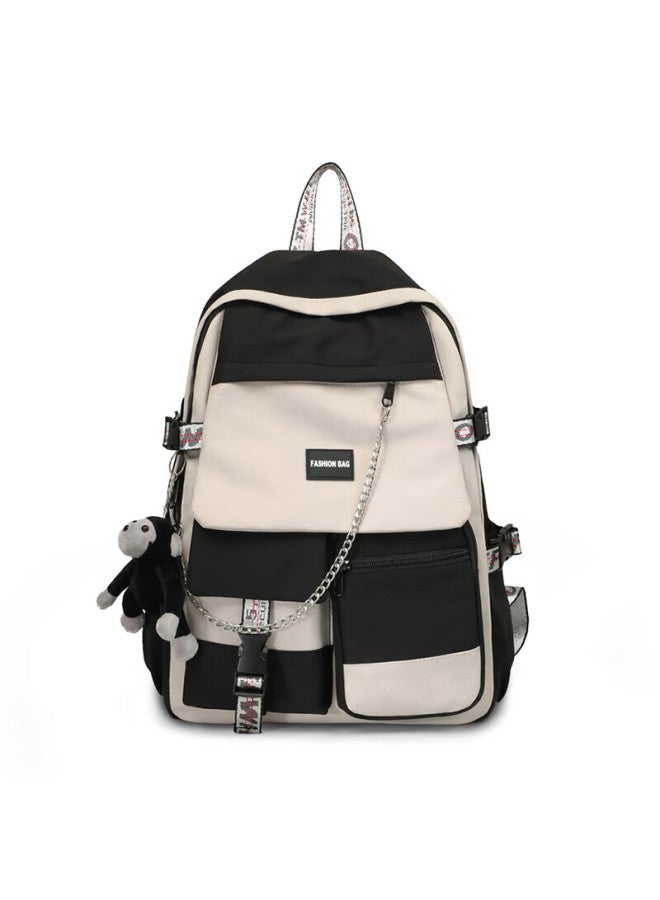 Viney Backpack For Men And Women, Large Capacity Lightweight School Bag For Middle School High School College Students, Travel Bag Trendy Business Laptop Bag High Aesthetic Value 4-6 Grade Elementary School Students Lightweight Travel Bag Simple Casual Outdoor Hiking - Image 1