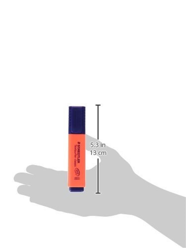 Staedtler Mars Highlighter, Broad Chisel Tip, Fluorescent Red (STD3642)