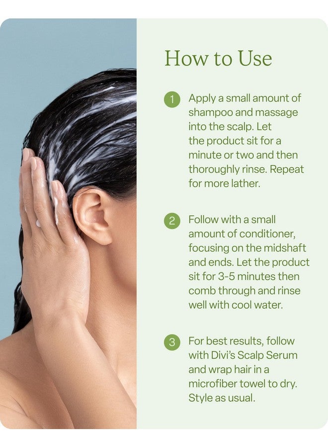 ديفي مجموعة شامبو وبلسم ديفي المكثفة للنساء والرجال - ثنائي خفيف الوزن للعناية بالشعر للشعر الخفيف والخفيف - يضيف كثافة، ويرفع، ويمنح الشعر مرونة، ويقوي ويغذي الشعر، 2 × 12 أونصة سائلة - Image 4
