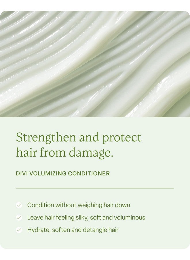ديفي مجموعة شامبو وبلسم ديفي المكثفة للنساء والرجال - ثنائي خفيف الوزن للعناية بالشعر للشعر الخفيف والخفيف - يضيف كثافة، ويرفع، ويمنح الشعر مرونة، ويقوي ويغذي الشعر، 2 × 12 أونصة سائلة - Image 3
