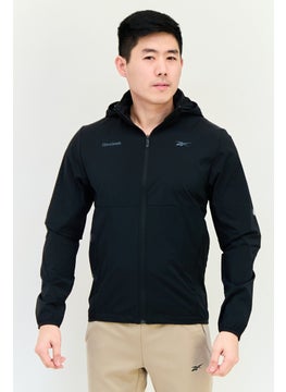 Reebok Men Sportswear Fit Hooded Training Jackets, Black  - Image 1