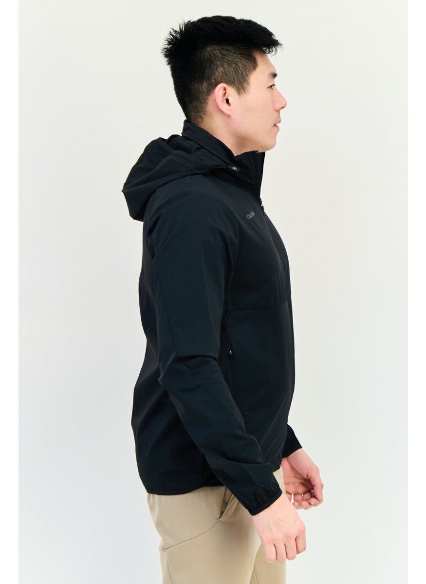 Reebok Men Sportswear Fit Hooded Training Jackets, Black  - Image 2