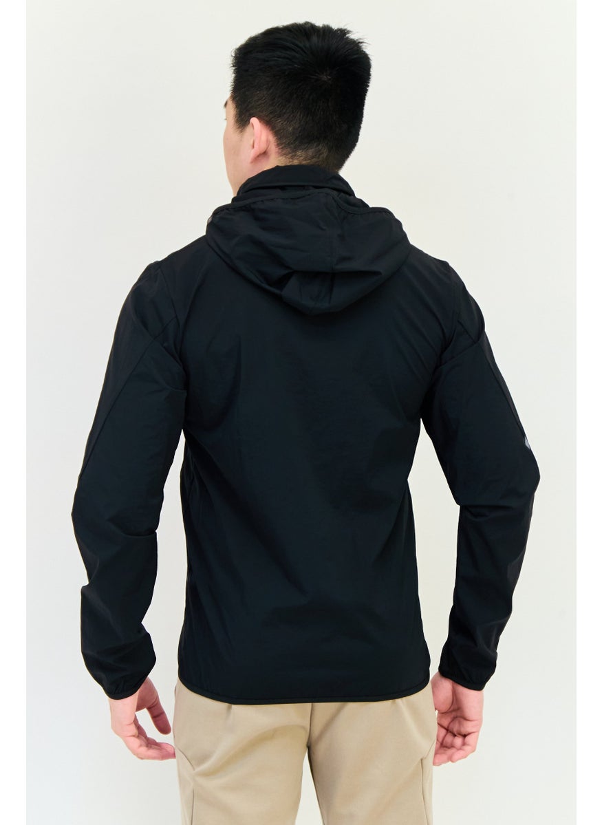 Reebok Men Sportswear Fit Hooded Training Jackets, Black  - Image 3