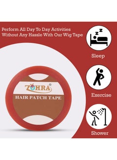 Hair Patch Tape| Hair Wig Tape| Double-Sided| Waterproof| Transparent| For Base Protection & Easy Cleanup| Maximum Hold Upto 2 Days| Very Low Residue Tape| 25 Meter| - pzsku/Z43D99E8EA28048A9C12BZ/45/_/1735567038/12c3b024-7810-4284-9894-e2e5ca033048