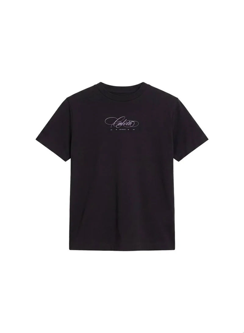 Calvin Klein Jeans Black Logo Classic T-Shirt for Women | Best Price UAE